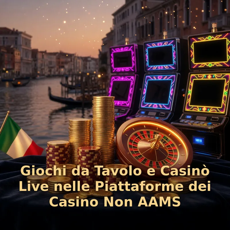 Giochi da Tavolo e Casinò Live nelle Piattaforme dei Casino Non AAMS